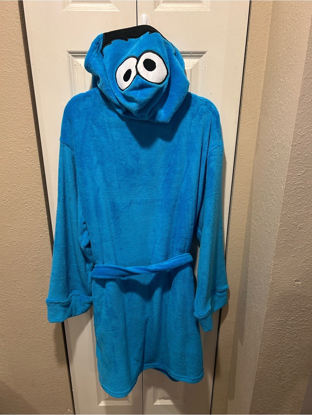 Sesame Street Cookie Monster Blue Soft Robe , Small
